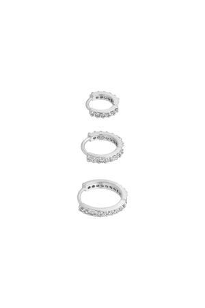 Ohrringe Set of Circles Silber Kupfer h5 